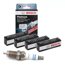 Kit 4 Bujias Bosch Platino Vw Gol Bora Beetle Passat Vento