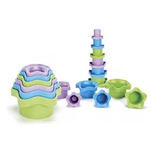 Green Toys Vasos Apilables, Morado/azul/verde