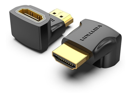 Adaptador Hdmi Macho A Hdmi Hembra Codo 90° Grados Vention