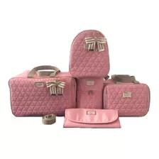 Kit Bolsas De Bebê Mala De Maternidade Rosa / Azul Premium