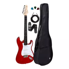 Guitarra Giannini G100 Trd/wh Translucent Red+ Kit Capa Cabo