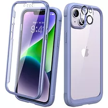 Funda Diaclara Para iPhone 14 Plus C/cam Pant Lavender