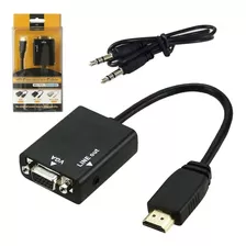 Conversor Hdmi Para Vga Com Saída De Áudio P2