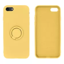 Capa Pop Finger Apoio Dedo Compatível Com iPhone 7 E 8 Cor Amarelo
