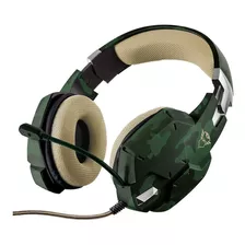 Fone De Ouvido Over-ear Gamer Trust Carus Gxt 322 Jungle Camo