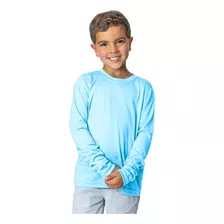 Camisa Infantil Com Proteção Solar Uv Fps50+ Manga Longa