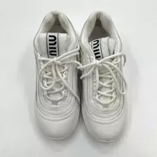 Tenis Blancos Miu Miu Cristales Originales