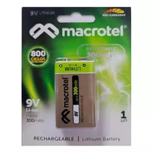 Bateria Recargable 9v, 250 Mah, Fujitel . Boleta/factura