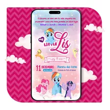 My Little Pony Convite Virtual Aniversário Digital