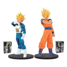 Set 2 Figuras Goku - Vegeta Ssj 22 Cm Dragon Ball Z