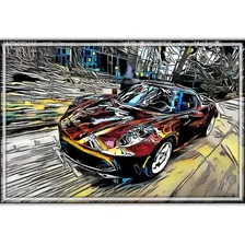 Poster Carro 50x75cm Porsche Esportivo Car Sport Decorativo