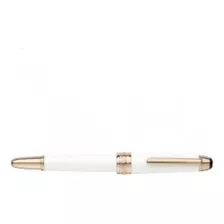 Caneta Montblanc White Red Golden Hommage Á W.a Mozart