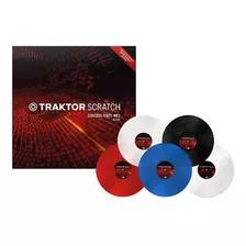 Disco Vinyl Scrath Traktor Negro Y Transparente