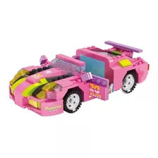 Juego De Bloques Auto Cogo Color Rosa De Paseo 256pcs Febo