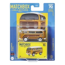 Volkswagen T2 Bus Dourada Matchbox Collectors Hlj73 1/64