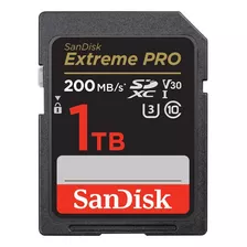 Cartão De Memória Sandisk Extreme Pro Sd Xc 1tb 200mb/s