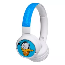 Audífonos Bluetooth Disney Pato Donald Blanco Celeste