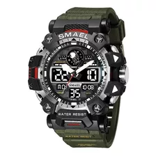 Reloj Impermeables Smael Casual Electronics Wear Army