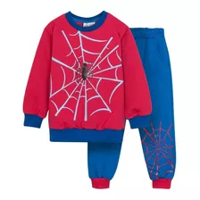 Conjunto Frizado Buzo Y Jogging Spiderman Hombre Araña