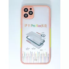 Carcasa Reforzada Para iPhone 11 Pro Max + Mica Vidrio