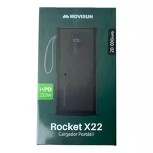 Power Bank 20000 Mah Movisun Rocket X22 Carga Rapida 22.5w