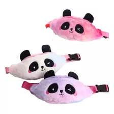 Bolsinha De Cintura Ajustável Pelúcia Panda Pochete