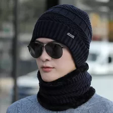 Bufanda De Punto Cálido Para Invierno, Gorro, Resistente Al