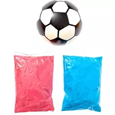 Polvo De Color Azul Y Rosa + Balón Para Revelación De Género