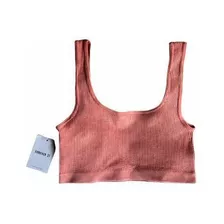 Top Deportivo Forever 21 Talle M Y L Color Coral Claro