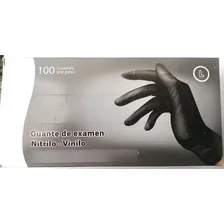 Guantes Nitrilo Vinilo Negro X 100 Unidades Calidad Premium