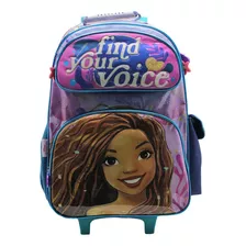 Mochila Con Carro Sirenita Ep162 Disney Original 18''