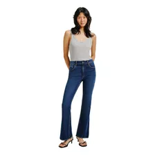 Calça Jeans Flare Petit Hering Feminina Cintura Alta 1.65cm