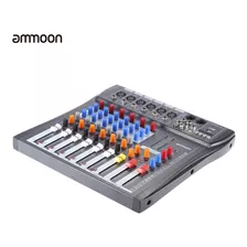 Ammoon 60s-usb 6 Canales Micrófono Mezclador Mezclador De Au