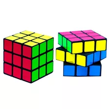  Cubo Mágico Grande 5cm Brinquedo Colorido (2 Pçs)