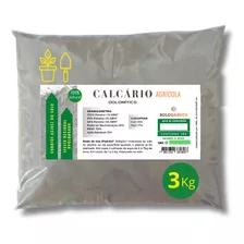 Calcário Agrícola Dolomítico Corretor Ph Acidez Do Solo 3kg