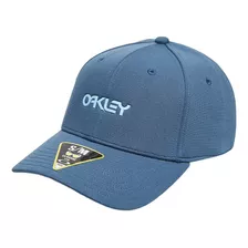 Boné Oakley 6 Panel Stretch Oakley Metallic Azul