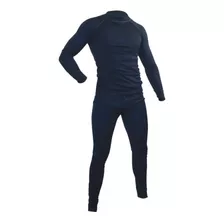 Conjunto Primera Capa Polera Pantalon Termico Azul Oscuro
