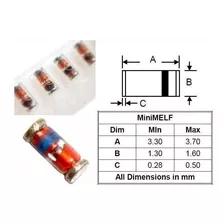 3x Bav103 Philips, Switching Diodo 200v 250ma Sod80