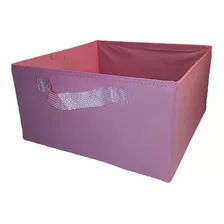 Caixa Organizadora Colorida De 28x14x28cm Com Puxador Alça