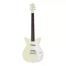Guitarra Eléctrica Danelectro 1959 Guitars '59m Nos+ Shorthorn De Abeto Aged White Poliéster Con Diapasón De Granadillo Brasileño