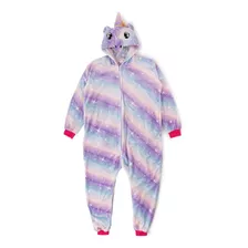 Pijama Multicolor Estrellas Unicornio Invierno Infantil Mono