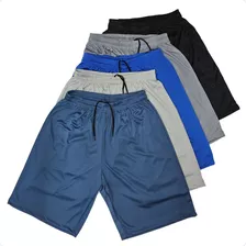 Kit 5 Shorts Calção Futebol Academia Treino Crossfit Corrida