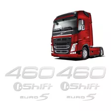 Kit Adesivos Euro 5 460 I.shift Volvo Fh 2010/2015 Cromado