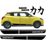 Sticker Franja Lateral Para Suzuki Swift Bosterjet Kanji310