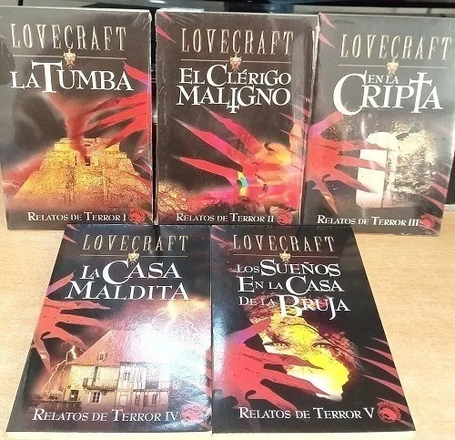 Lovecraft Ciclo Relatos De Terror ( 5 Libros ) C/u En 8