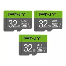 Pny 32 Gb Elite Class 10 U1 - Tarjeta De Memoria Flash Micr.