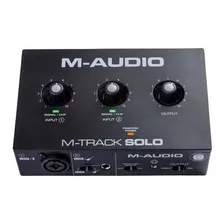 Interface De Áudio M Áudio M-track Solo Usb 2 Canais 16 Bit