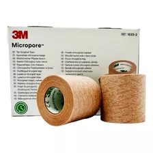 Cinta Micropore Piel 5cm 3m C/6 Rollos 1533-2 Adhesiva