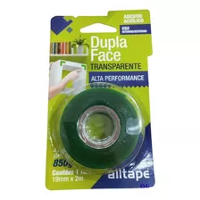  Alltape Fita Dupla Face Acrílica 19mm X 2m Cor Transparente