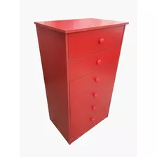 Mueble Comoda Cajonera Roja.